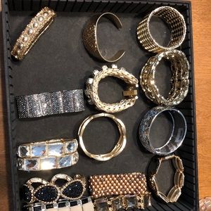 Assorted bangle bracelets